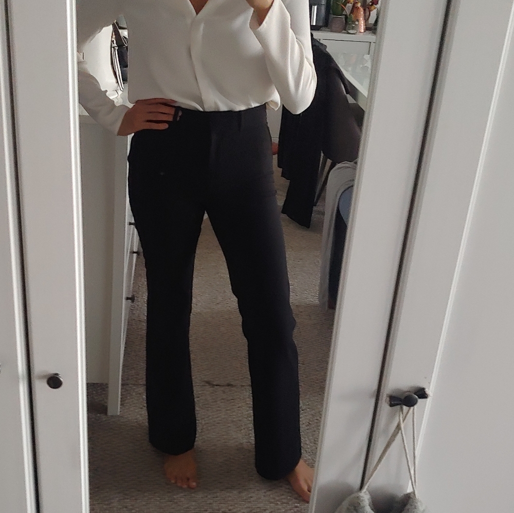 Le Chateau black flared leg pant